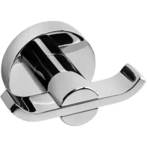 Croydex Flexi-Fix Metra Double Robe Hook, Chrome