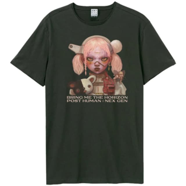 Amplified Amplified Men Nex Gen Bring Me The Horizon T-Shirt in Charcoal Size: X-Small Charcoal XS Male 5063470958559