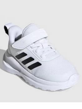 adidas Fortarun Infant Trainer, White/Black, Size 4