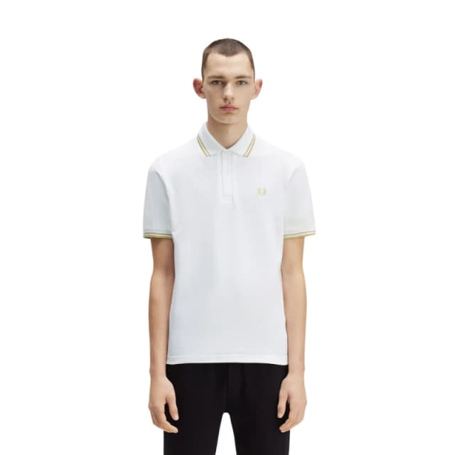 Fred Perry Polo Fred Perry Twin Blanc Male 38