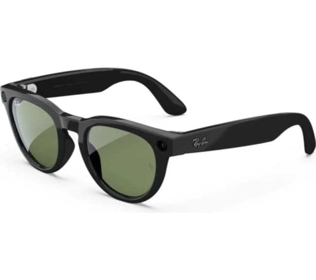 RAY-BAN Meta Headliner (Gen 2) Glasses - Shiny Black with Green Lenses 8056262721285