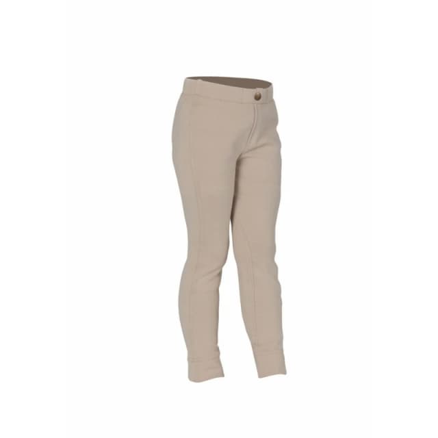 Wessex Plain Purple Jodhpurs in Beige Size: 2-3 Years Beige Unisex 2-3 Years