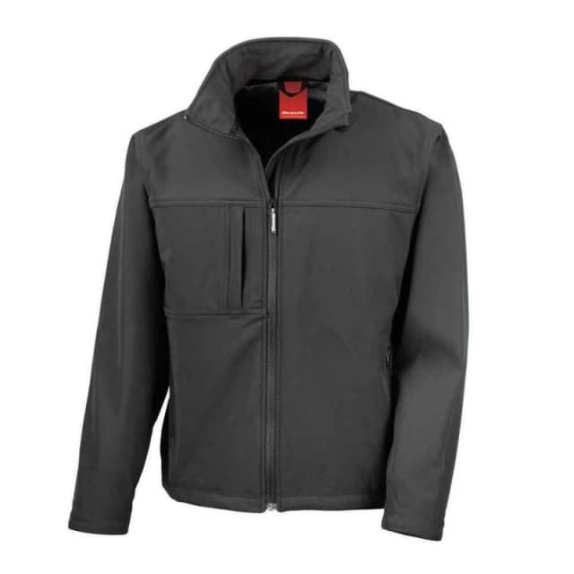Result Result Men Classic Soft Shell Jacket in Black Size: Small Black S Male 5063527705525