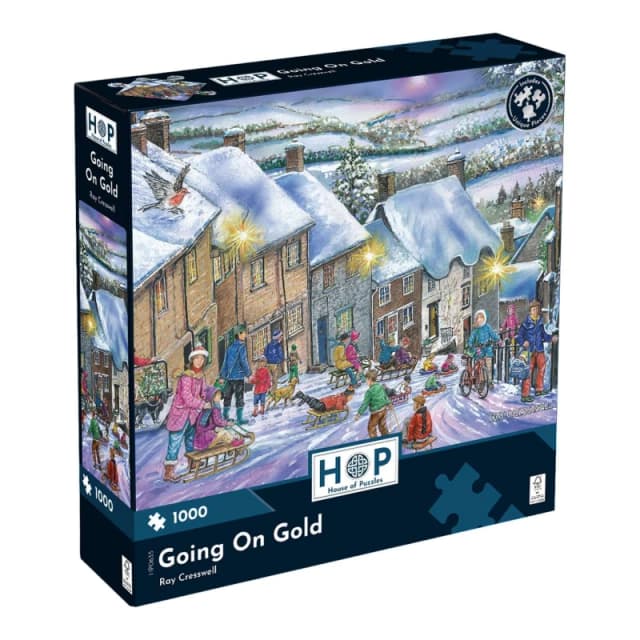The House Of Puzzles Going On Gold, 1000 Piece Jigsaw Puzzle Multi unisex