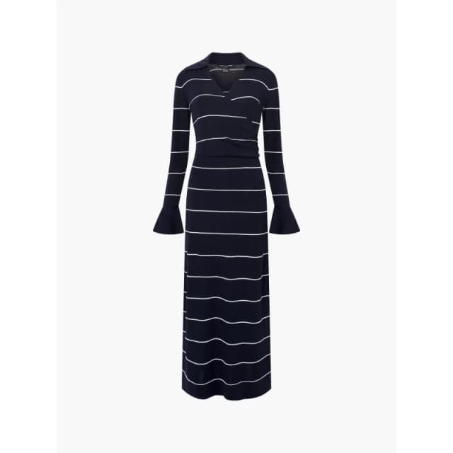 French Connection Womens Ottie Knitted Jumper Dress Blue female 8 (XS)