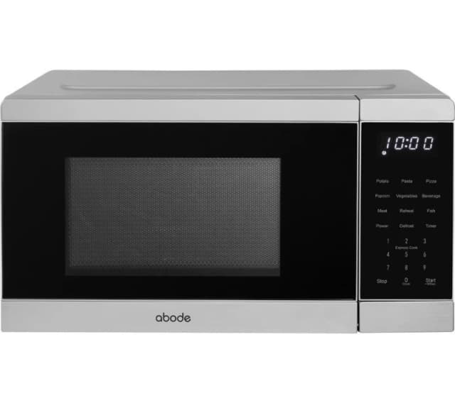 Abode AMT2008SS 20L Digital Microwave in Silver Stainless Steel unisex 20L