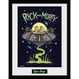 Rick and Morty Ship Framed Collector Print