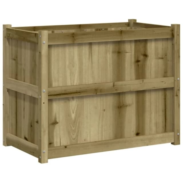 vidaXL Garden Planter 90x50x70cm Impregnated Wood Pine, Brown 837473