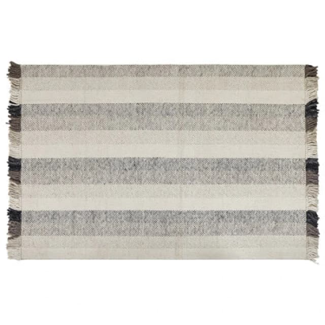 Beliani Rug Emirler White 160 X 230 Cm Wool