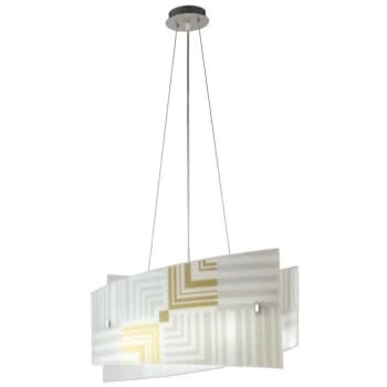 Fan Europe Lighting - Fan Europe SEVENTY 4 Light Pendant Ceiling Light White 60x20x30cm