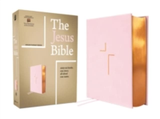 The Jesus Bible, ESV Edition, Leathersoft Over Board, Pink. Hardback. By Passion Publishing Books