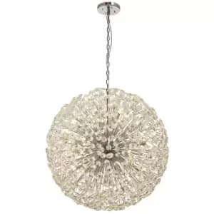 Luminosa Lighting - Luminosa Salisbury Ceiling Pendant 1m Sphere 48 Light G9 Polished Chrome, Crystal