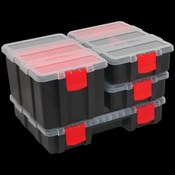 Sealey 4 Part Detachable Storage Organiser Case
