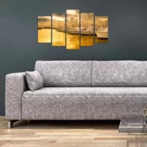 5PMX-121 Multicolor Decorative MDF Painting (5 Pieces)