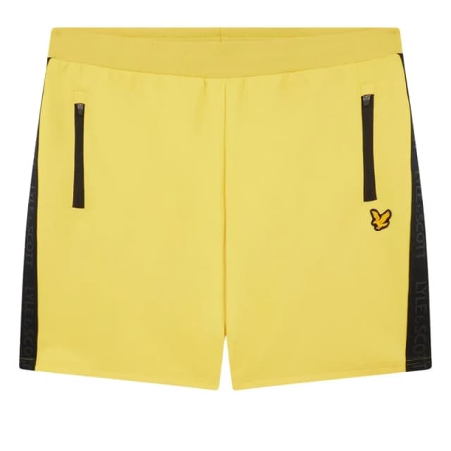 Lyle & Scott Short Lyle & Scott Tape Slide tape Jaune Male L