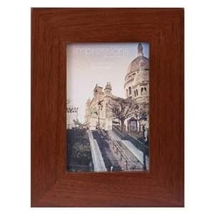 4" x 6" - Impressions Flat Edge Rosewood Finish Photo Frame