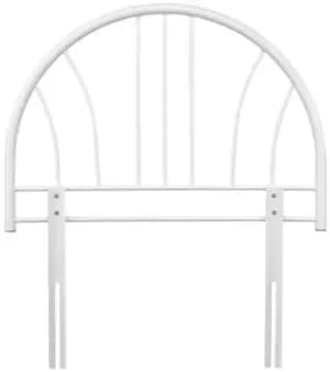 Serene Annabelle 3ft Single White Metal Headboard