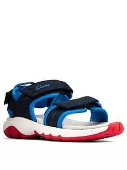 Clarks Toddler Expo Sea Sandal, Navy, Size 7 Younger