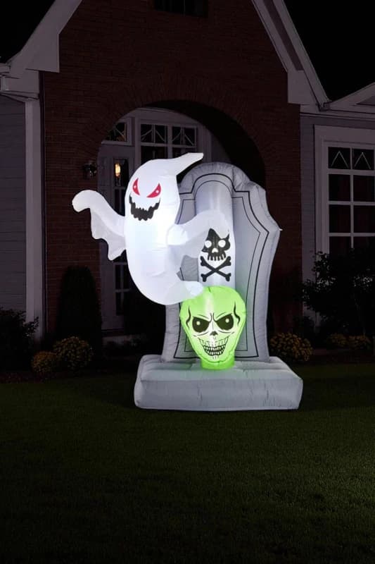 SO House Inflatable Halloween Grave Yard - 2.4m - Multi Multi One Size