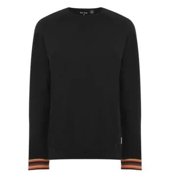 Paul Smith Underwear Stripe Cuff Sweatshirt - Black
