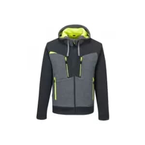 Portwest Mens Zipped Hoodie (L) (Grey/Black/Yellow)