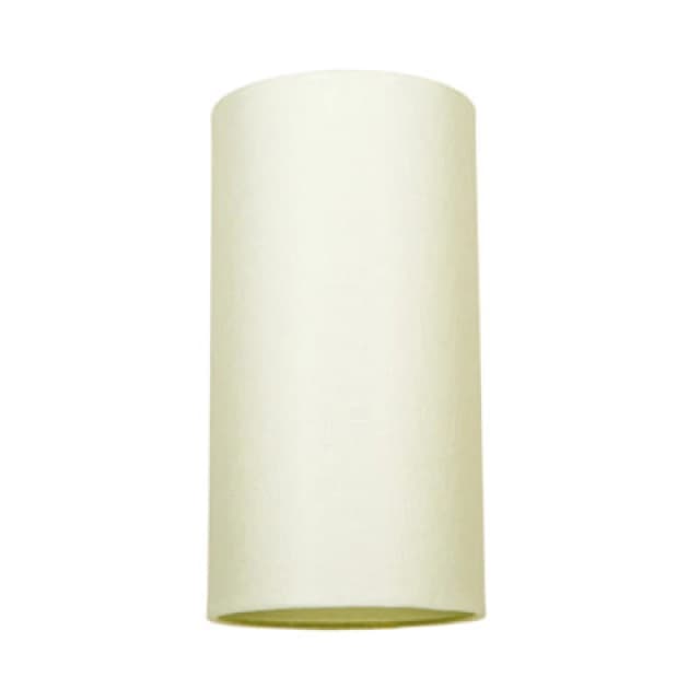 Happy Homewares Contemporary And Stylish Soft Cream Linen Fabric Tall Cylindrical 25Cm Lampshade