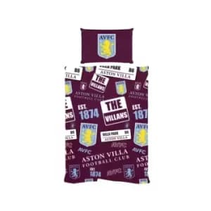 Aston Villa FC Patch Single Duvet