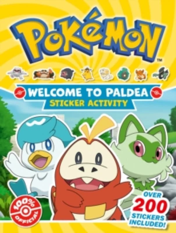 Pokemon Welcome to Paldea Epic Sticker Paperback / softback