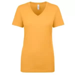 Next Level Womens/Ladies Ideal V-Neck T-Shirt (L) (Antique Gold)