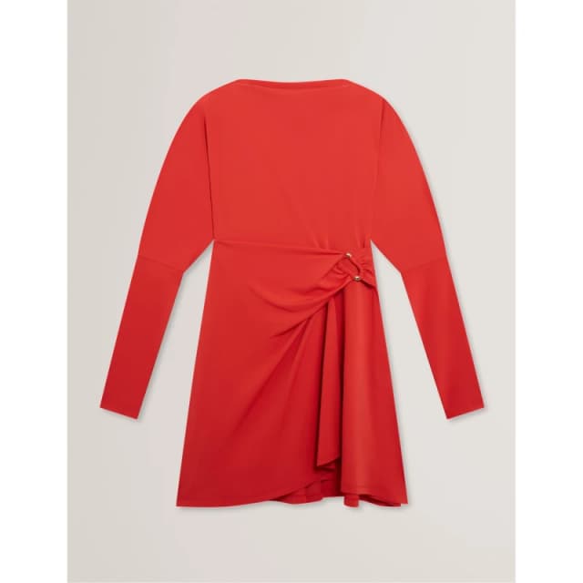Ted Baker Womens Wrap Mini Dress Bur-Orange female 8 (XS)