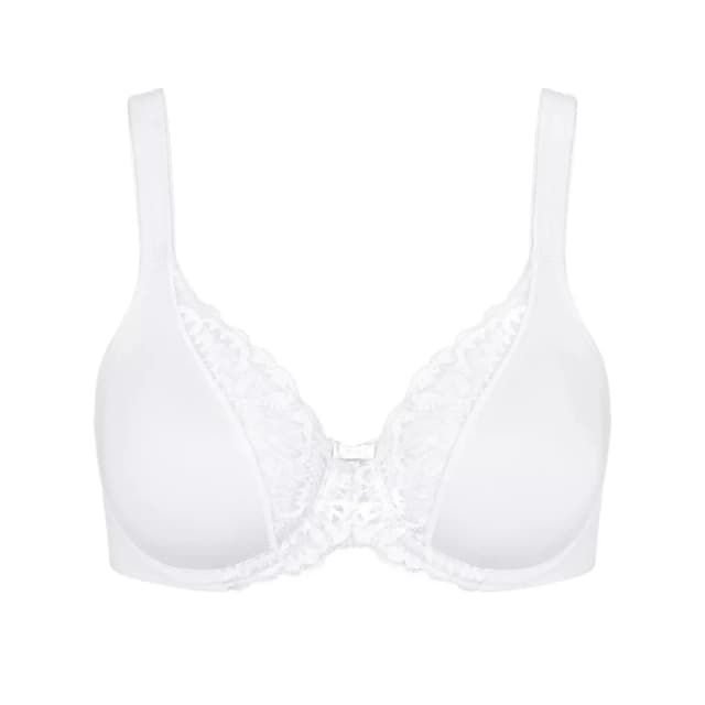 Triumph Womens cotton lace bra Triumph Modern W Blanc Female 110C