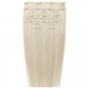 Beauty Works Double Hair Set 18" Clip-In Hair Extensions (Various Shades) - Pure Platinum 60a