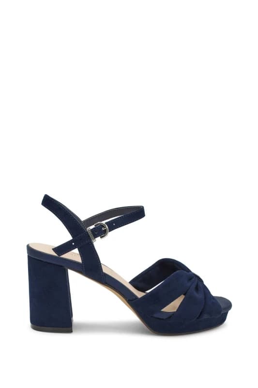 Paradox London 'Nerita' Wide Fit Platform Sandal Navy