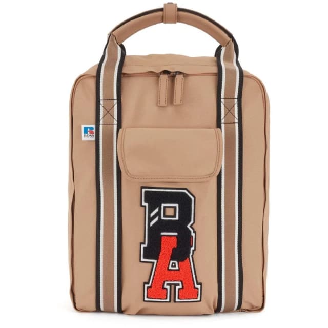 Boss x Russell Athletic Squared Backpack Beige male One Size