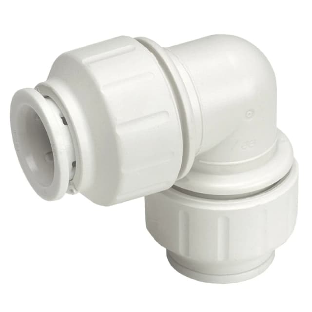 John Guest Elbow 22mm, Speedfit Equal Elbow Push-fit Fitting (Pack Of 10) in White White Unisex