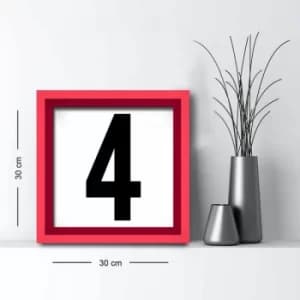 3030AHS-0107k Multicolor Decorative Framed MDF Painting