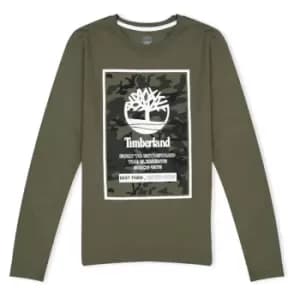 Timberland Box Logo Long-sleeve T-Shirt - Grey