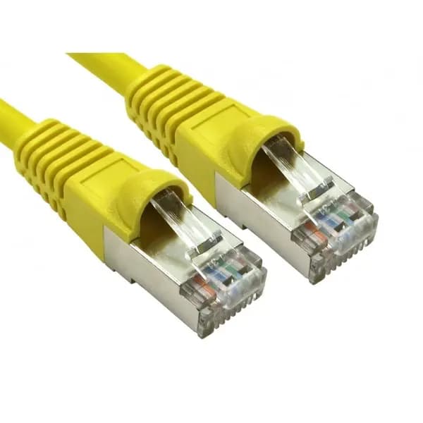 Cables Direct 0.5m CAT6A Patch Cable (Yellow)