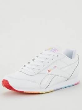 Reebok Royal Complete Rainbow Childrens Trainer - White