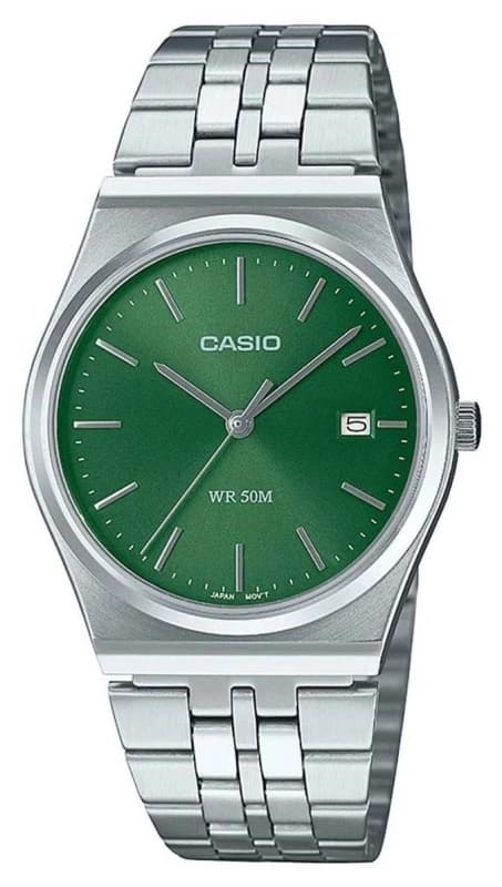 Casio MTP-B145D-3AVEF Collection 35mm Quartz Watch Silver unisex