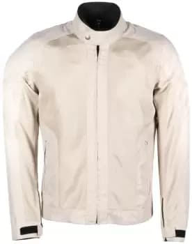 Helstons Stoner Mesh Motorcycle Textile Jacket, silver, Size S, silver, Size S