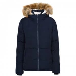 SoulCal 2 Zip Bubble Jacket Ladies - Navy