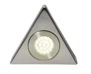 Forum Lighting 1.5W Culina Fonte LED Triangle Surface Light Brushed Satin Nickel 6000K - CUL-25219