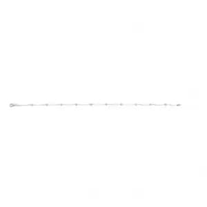 Beginnings Sterling Silver Ball And Square Snake Ankle Chain K198