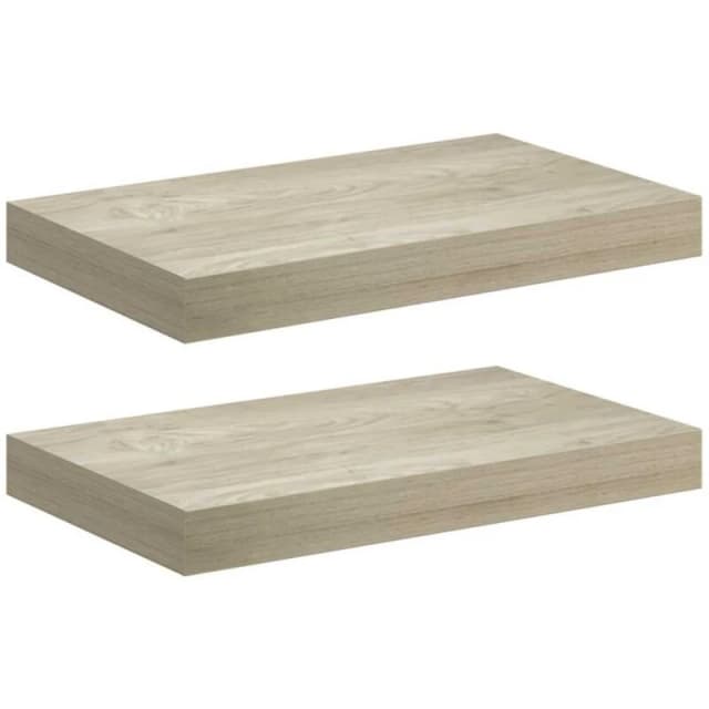VIDAXL Vidaxl - Floating Wall Shelves 2 pcs Oak 40x23x3.8cm mdf 8720286075005