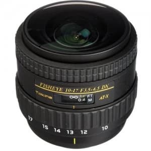 Tokina AT-X 107 AF DX Fisheye AF 10-17mm f/3.5-4.5 Lens For Nikon Mount - No Hood Edition