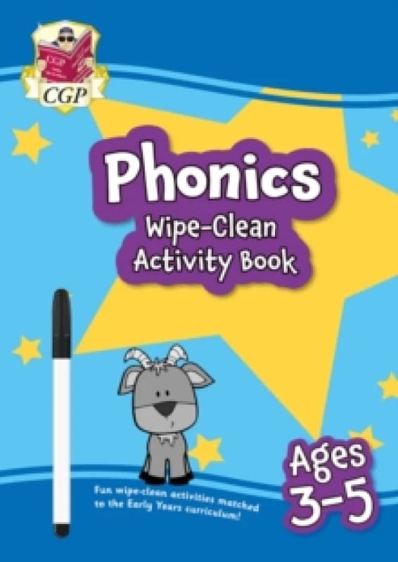 Phonics Wipe-Clean Activity Book for Ages 3-5 (with pen) Multiple-component retail product, part(s) enclose
