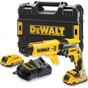 DEWALT DCF620 18v XR Cordless Drywall Screwdriver 2 x 2ah Li-ion Charger Case