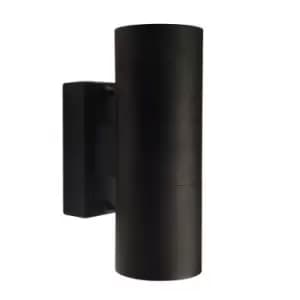 Nordlux Tin Outdoor Up & Down Wall Light - Black