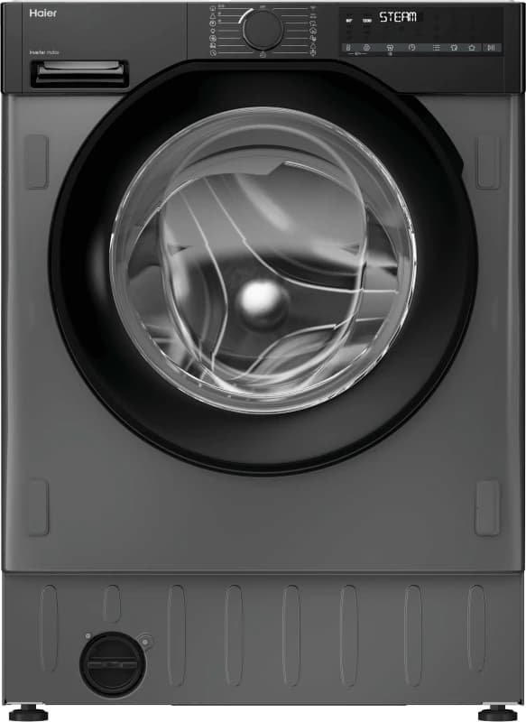 HAIER Series 6 BHA6S696M6DB9R80 Integrated 9KG Washer Dryer, Silver/Grey,Black 8059019109671